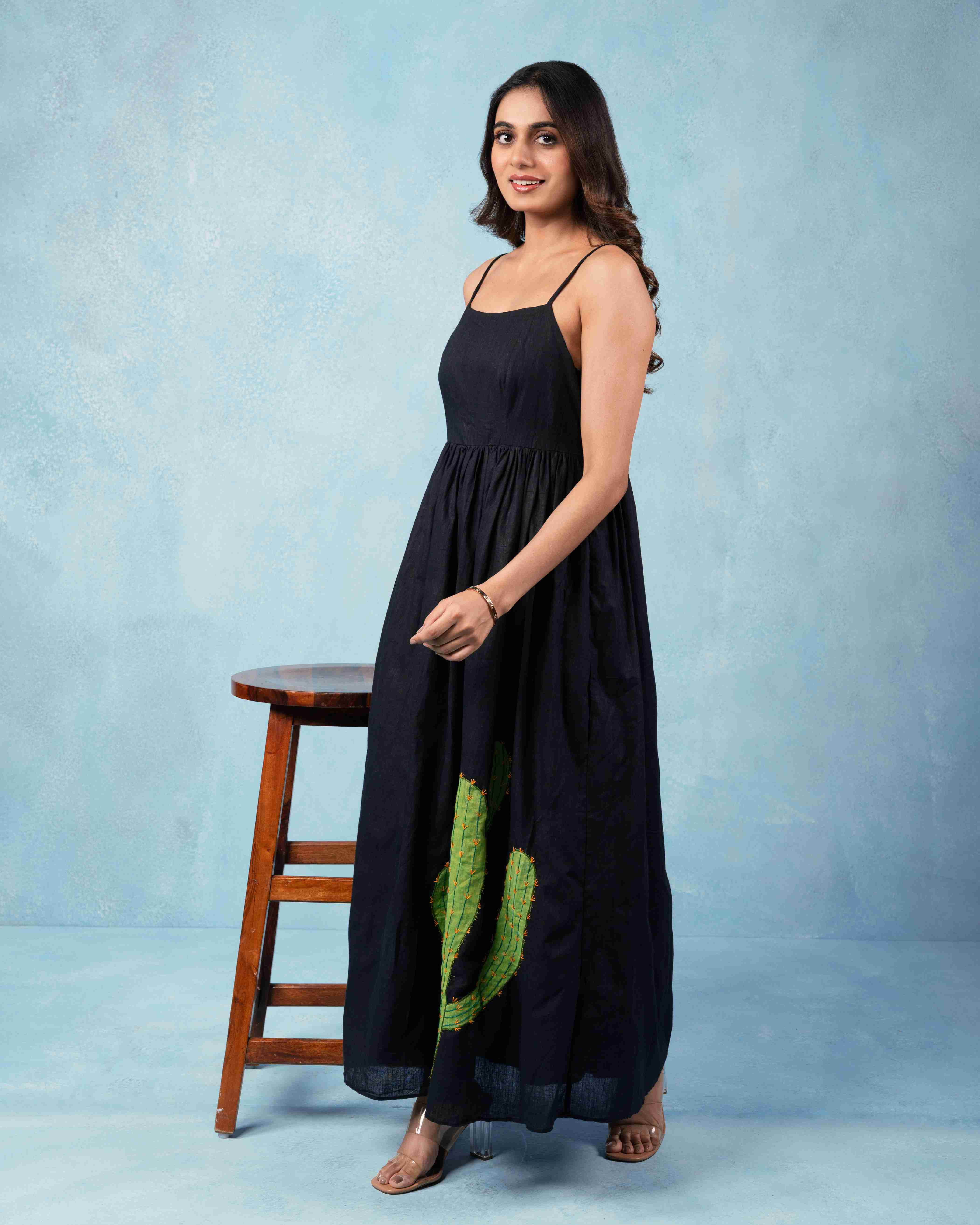 HAND-PAINTED COTTON SUMMER DRESS